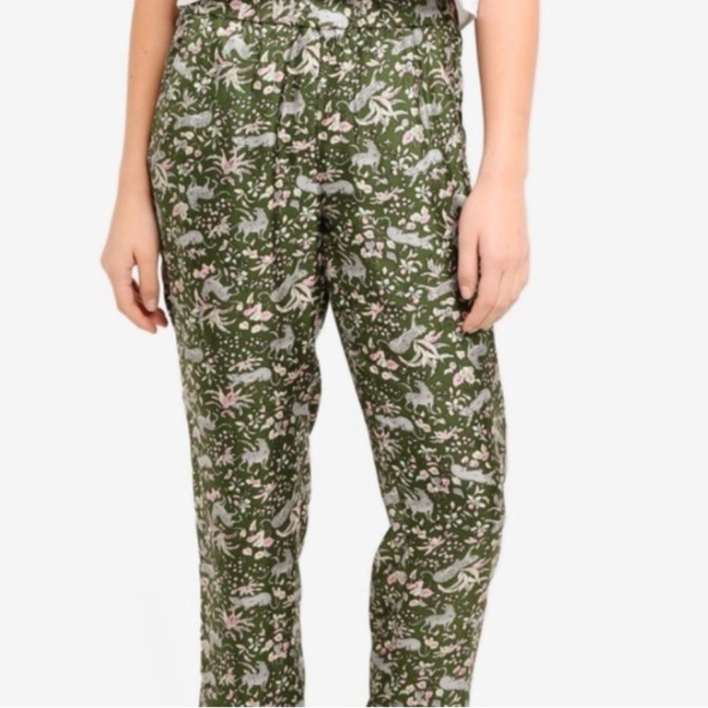 J Crew Novelty Silk Pants